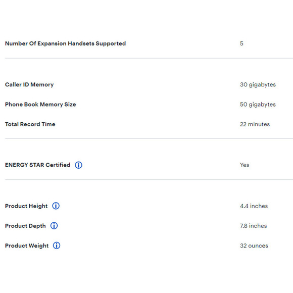 New VTech Phone CS6949 6.0 Cordless/Corded Digital Answering System Caller ID - Picture 11 of 12